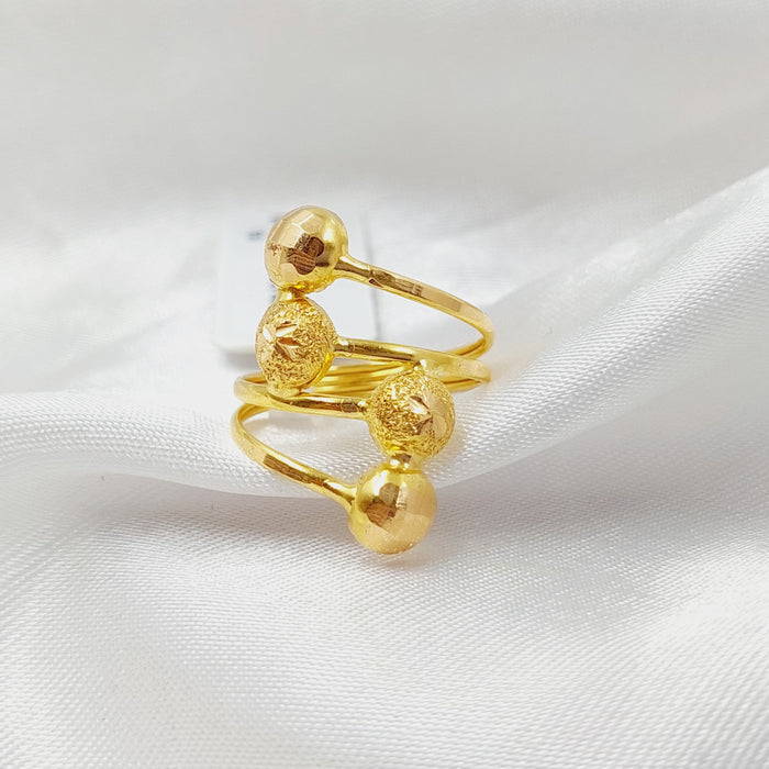 Balls Ring  Made Of 21K Yellow Gold by Saeed Jewelry-28733