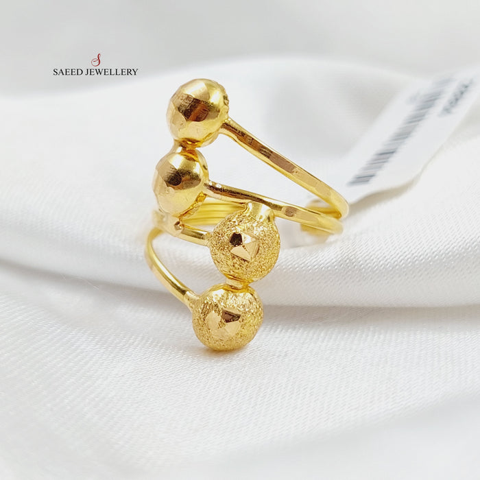 Balls Ring  Made Of 21K Yellow Gold by Saeed Jewelry-28864