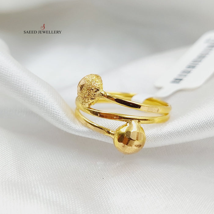 Balls Ring  Made Of 21K Yellow Gold by Saeed Jewelry-29133