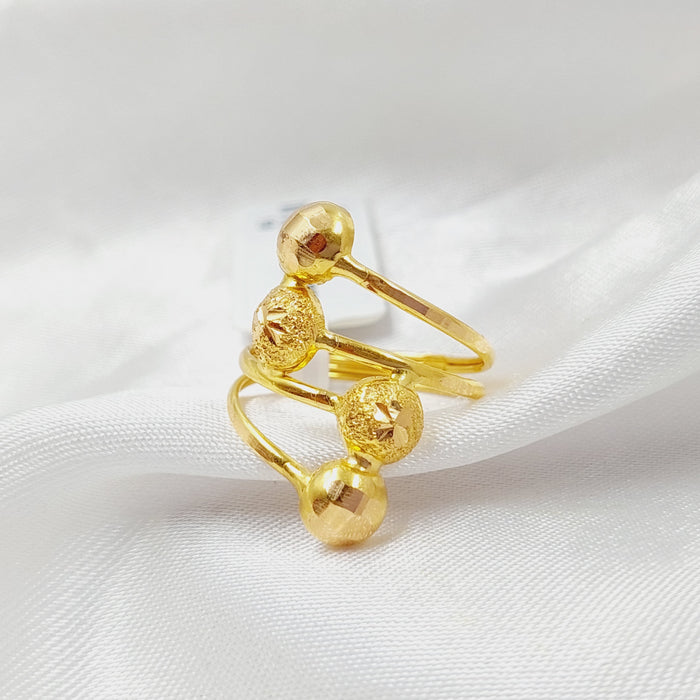 Balls Ring  Made Of 21K Yellow Gold by Saeed Jewelry-28733