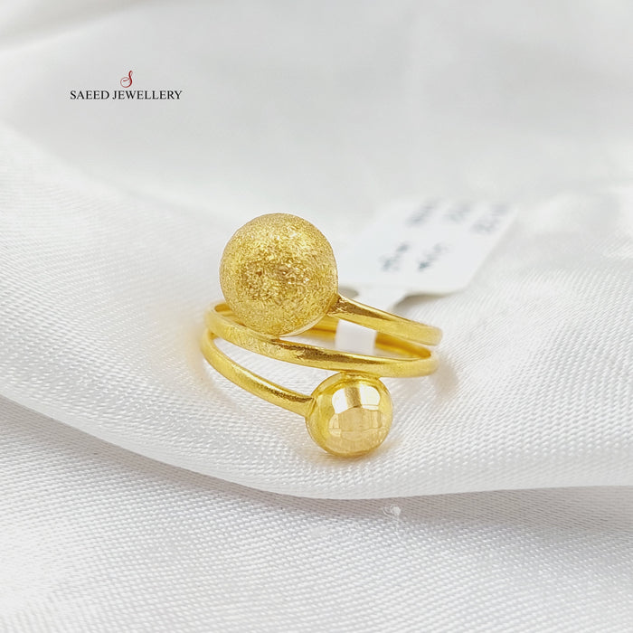Balls Ring  Made Of 21K Yellow Gold by Saeed Jewelry-29060