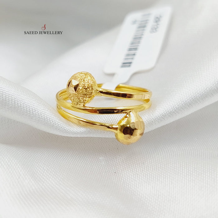Balls Ring  Made Of 21K Yellow Gold by Saeed Jewelry-29133