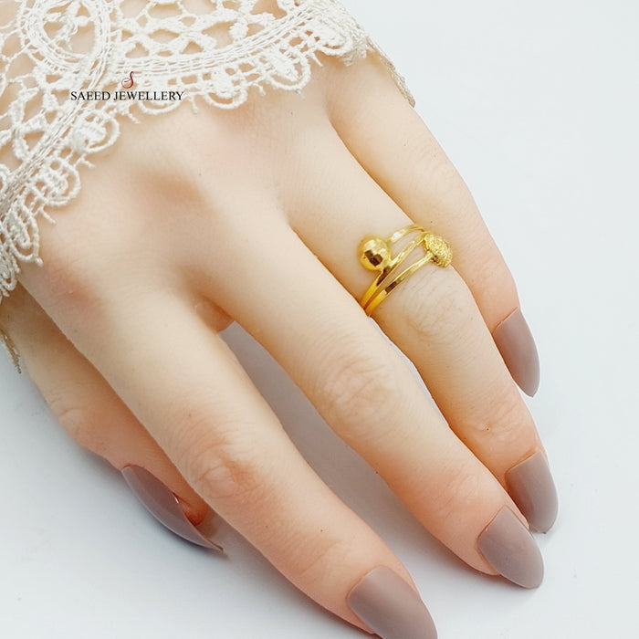 Balls Ring  Made Of 21K Yellow Gold by Saeed Jewelry-29133