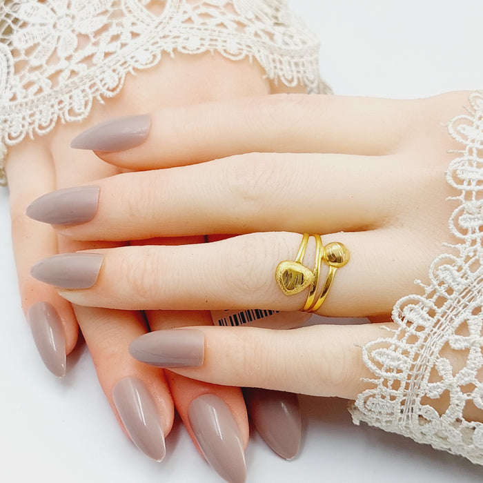 Balls Ring  Made Of 21K Yellow Gold by Saeed Jewelry-29061