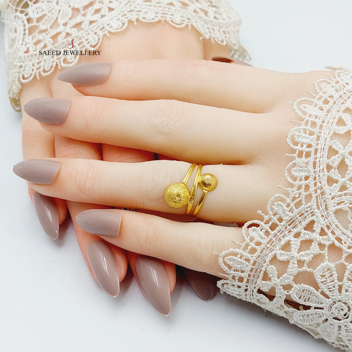Balls Ring  Made Of 21K Yellow Gold by Saeed Jewelry-29060