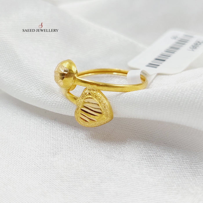 Balls Ring  Made Of 21K Yellow Gold by Saeed Jewelry-29070