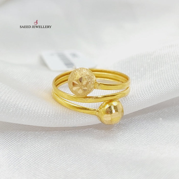 Balls Ring  Made Of 21K Yellow Gold by Saeed Jewelry-29477