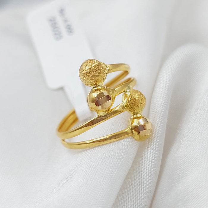 Balls Ring  Made Of 21K Yellow Gold by Saeed Jewelry-29131