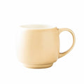 Barrel Stacking Mug – Matte Beige Porcelain Aroma Coffee Mug