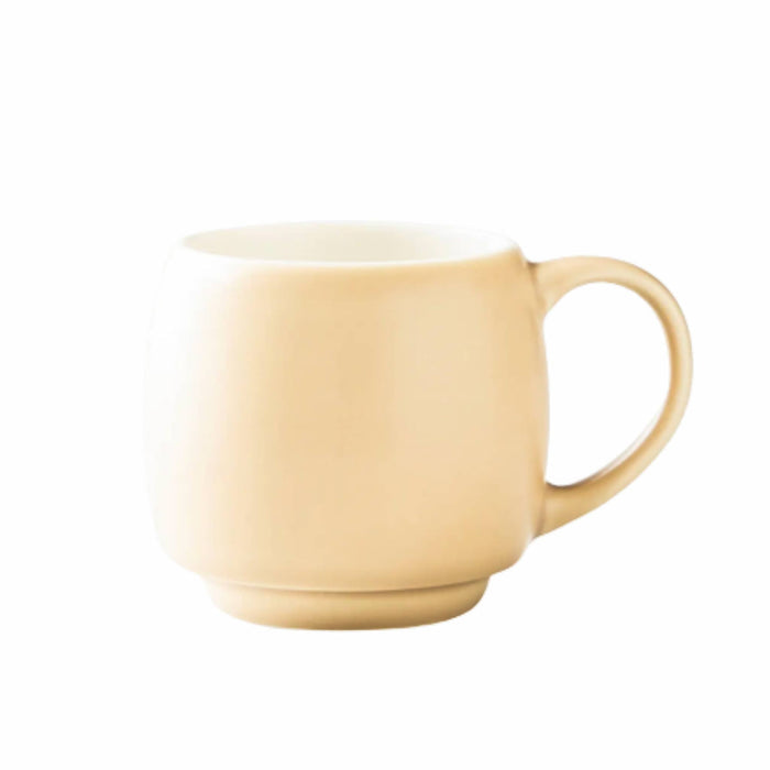Barrel Stacking Mug – Matte Beige Porcelain Aroma Coffee Mug