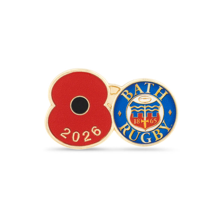 Bath Poppy Rugby Pin 2026