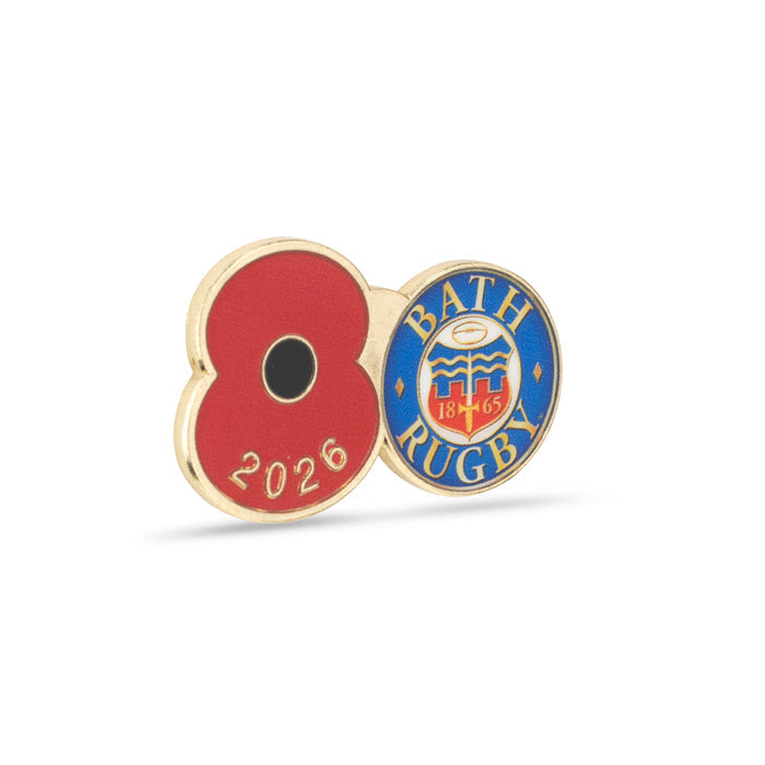 Bath Poppy Rugby Pin 2026