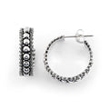 Beaded design hoop earrings image 0