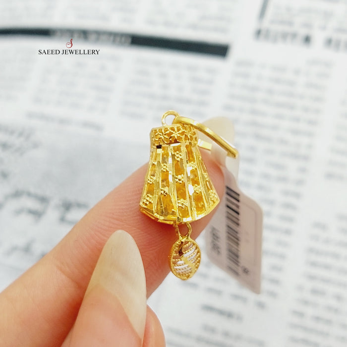 Bell Pendant Made Of 21K Yellow Gold by Saeed Jewelry-28161