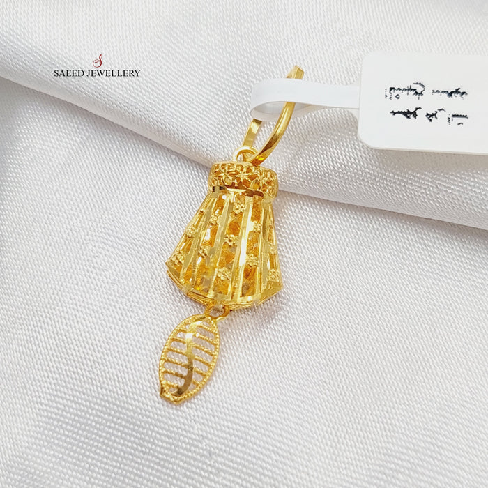 Bell Pendant Made Of 21K Yellow Gold by Saeed Jewelry-28161