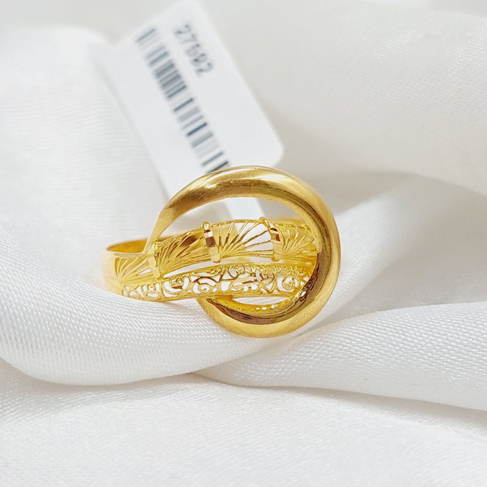 Belt Ring Made Of 21K Yellow Gold by Saeed Jewelry-27592