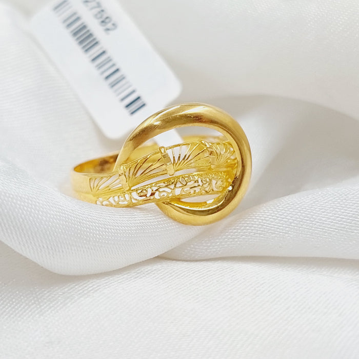 Belt Ring Made Of 21K Yellow Gold by Saeed Jewelry-27592