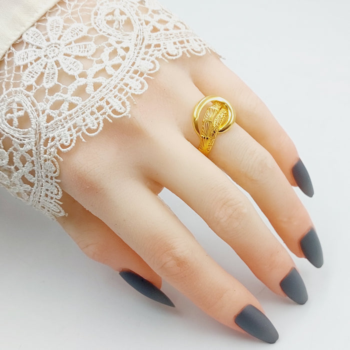 Belt Ring Made Of 21K Yellow Gold by Saeed Jewelry-27592
