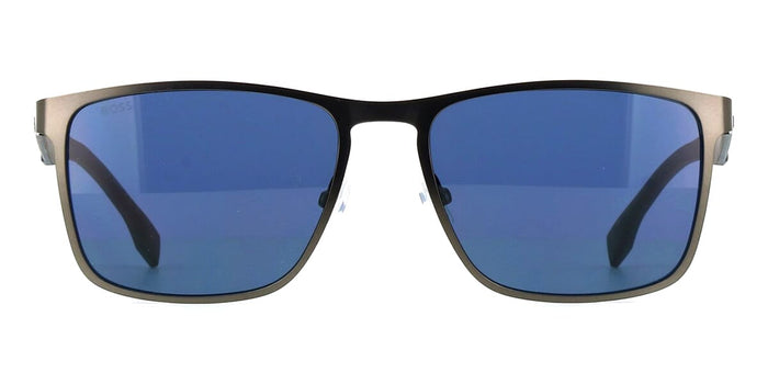 Boss 1826/S #colour_matte dark ruthenium/blue with light mirror
