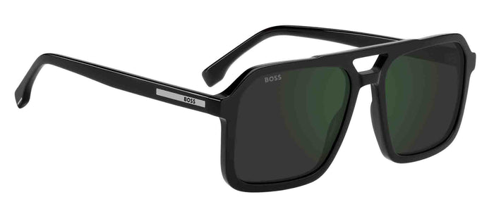 Boss 1894/S #colour_black-grey-high-contrast-green-mirror
