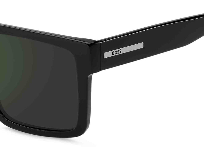 Boss 1895/S #colour_black-grey-high-contrast-green-mirror