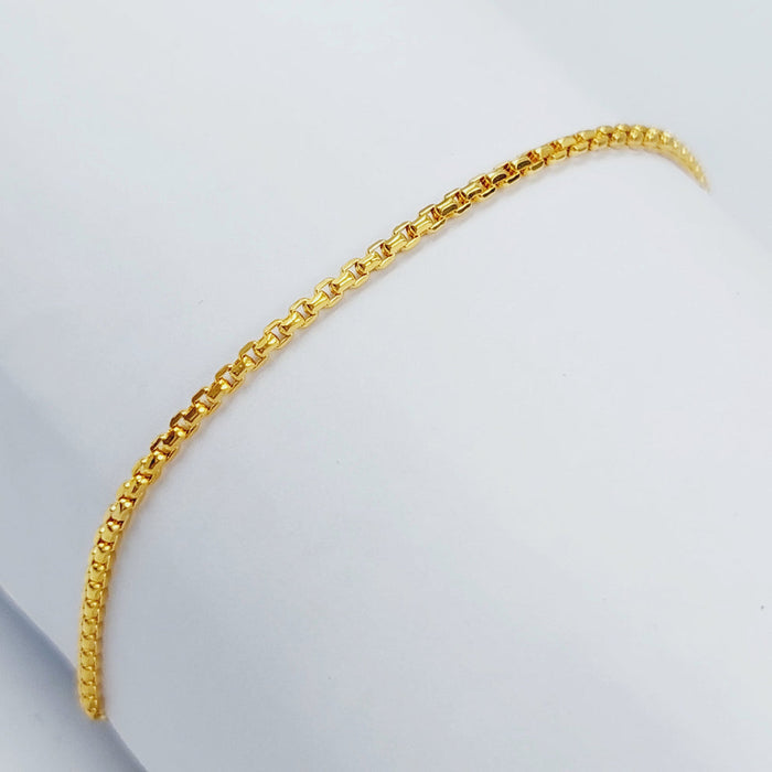21K Box Bracelet Made of 21K Yellow Gold by Saeed Jewelry-25268