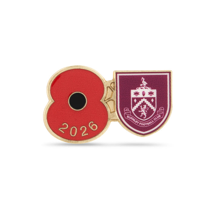 Burnley Poppy Football Pin 2026