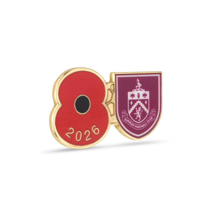 Burnley Poppy Football Pin 2026