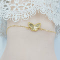 18K اسوارة فراشة-مجوهرات الشيخ سعيد-Saeed Jewelry