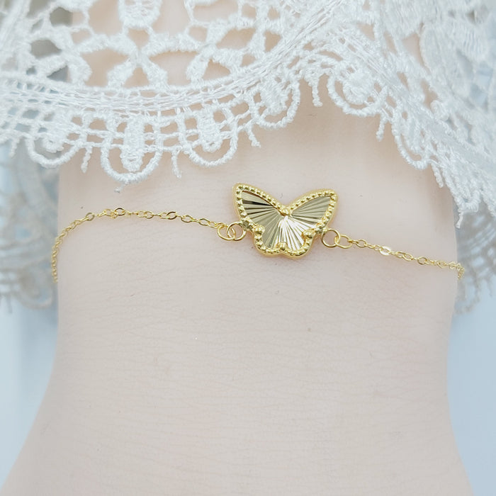 18K اسوارة فراشة-مجوهرات الشيخ سعيد-Saeed Jewelry
