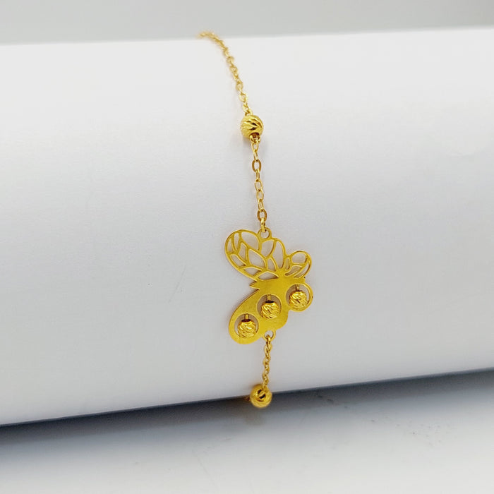 Butterfly Bracelet  Made Of 21K Yellow Gold by Saeed Jewelry-30745