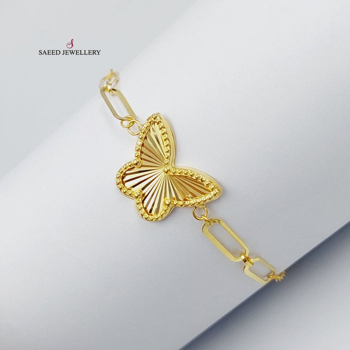 Butterfly Bracelet  Made Of 18K Yellow Gold by Saeed Jewelry-29649