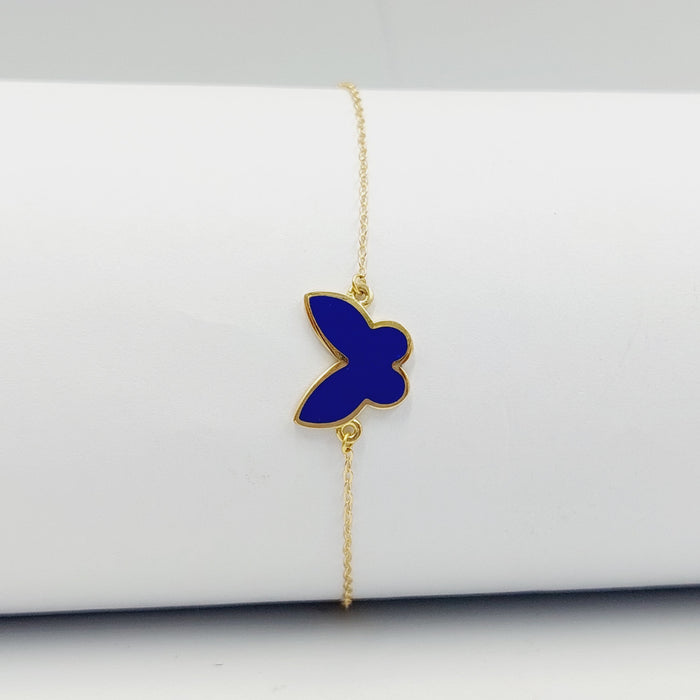 Butterfly Bracelet Made Of 18K Yellow Gold by Saeed Jewelry-28090