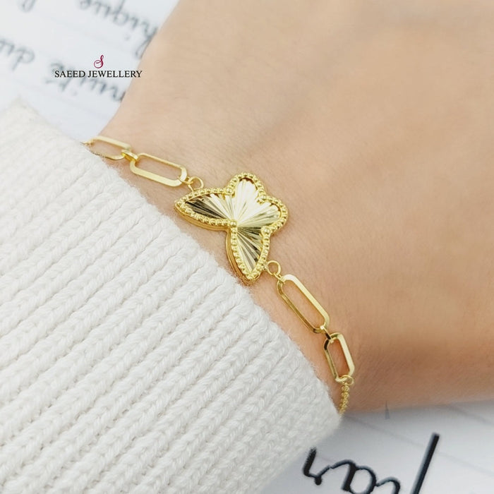 Butterfly Bracelet  Made Of 18K Yellow Gold by Saeed Jewelry-29649