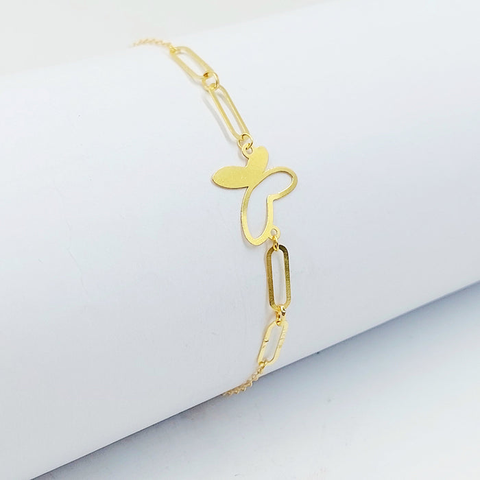 18K اسوارة فراشة-مجوهرات الشيخ سعيد-Saeed Jewelry