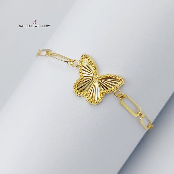 Butterfly Bracelet  Made Of 18K Yellow Gold by Saeed Jewelry-29649