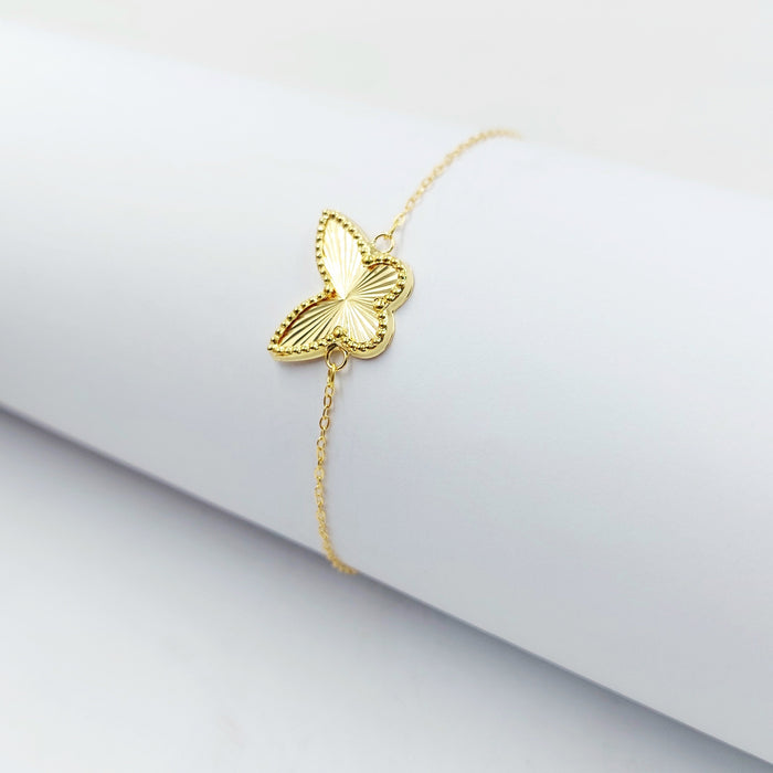 18K اسوارة فراشة-مجوهرات الشيخ سعيد-Saeed Jewelry
