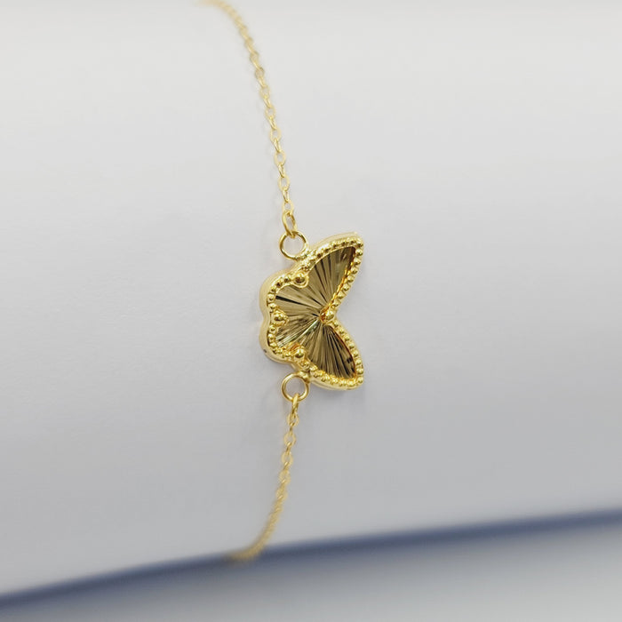 18K اسوارة فراشة-مجوهرات الشيخ سعيد-Saeed Jewelry