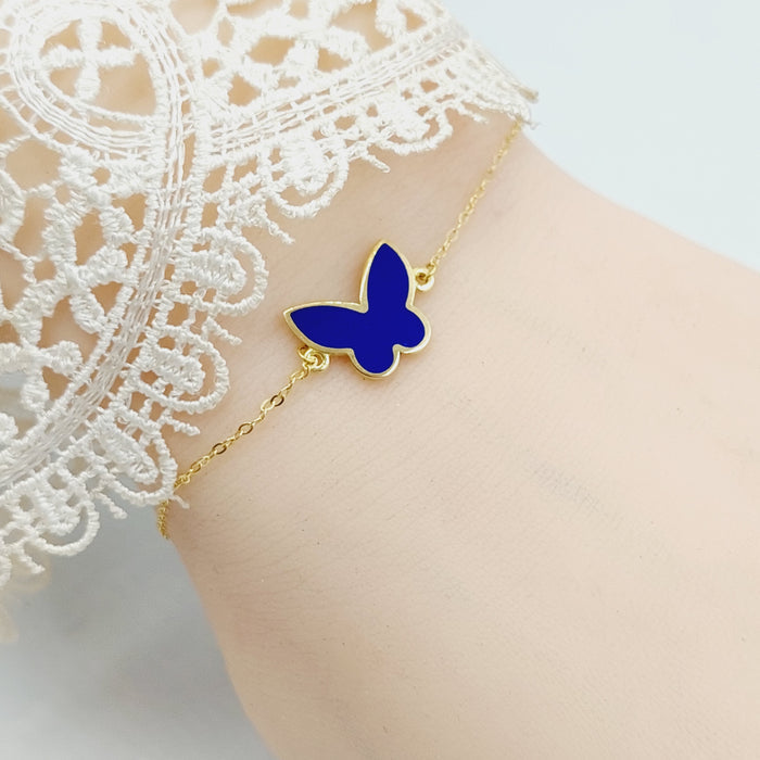 Butterfly Bracelet Made Of 18K Yellow Gold by Saeed Jewelry-28090