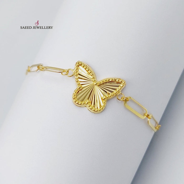 Butterfly Bracelet  Made Of 18K Yellow Gold by Saeed Jewelry-29649