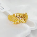 21K Butterfly Fancy Ring Made of 21K Yellow Gold by Saeed Jewelry-26429