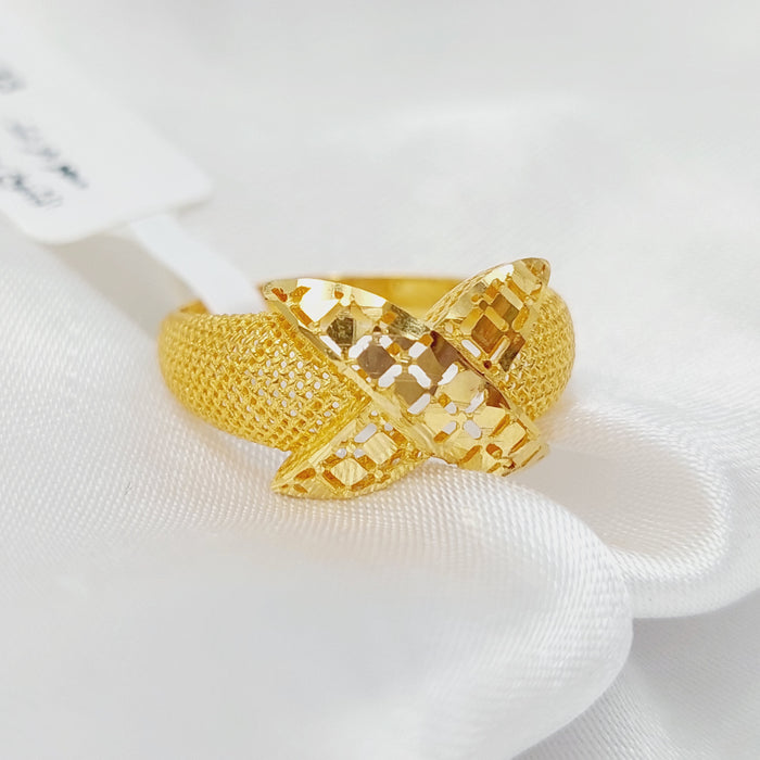 21K Butterfly Fancy Ring Made of 21K Yellow Gold by Saeed Jewelry-26432