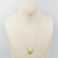 18K Butterfly Necklace Made of 18K Yellow Gold by Saeed Jewelry-25408