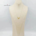 18K Butterfly Necklace Made of 18K Yellow Gold by Saeed Jewelry-26311