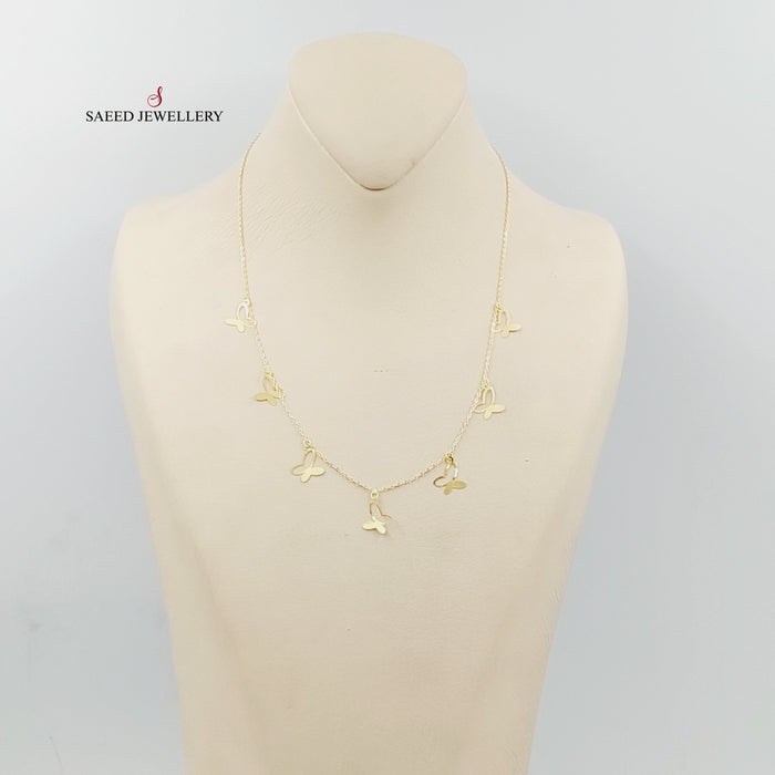 Butterfly Necklace  Made Of 18K Yellow Gold by Saeed Jewelry-29267