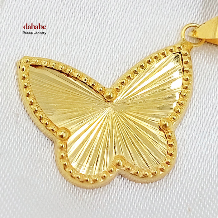 18K تعليقة فراشة-مجوهرات الشيخ سعيد-Saeed Jewelry