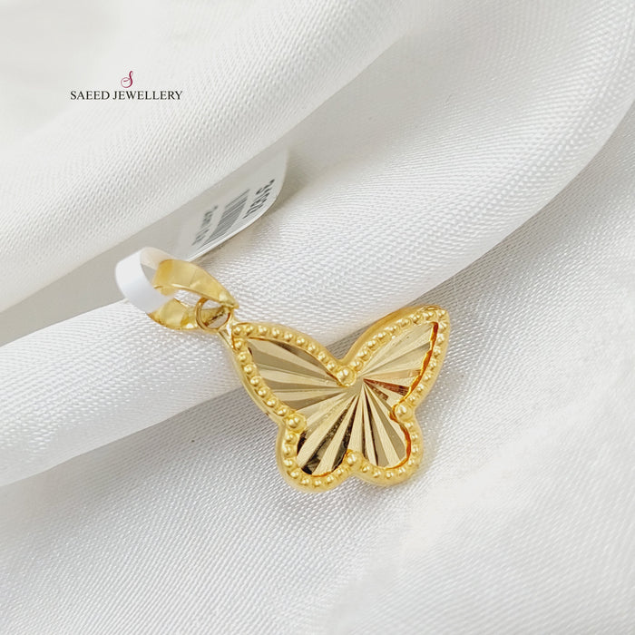 18K تعليقة فراشة-مجوهرات الشيخ سعيد-Saeed Jewelry
