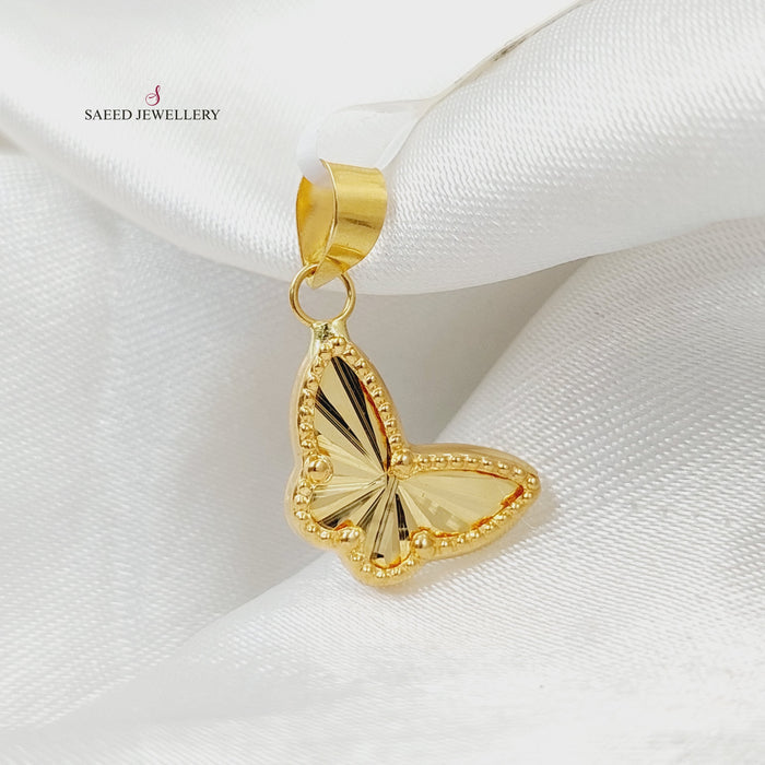 18K تعليقة فراشة-مجوهرات الشيخ سعيد-Saeed Jewelry