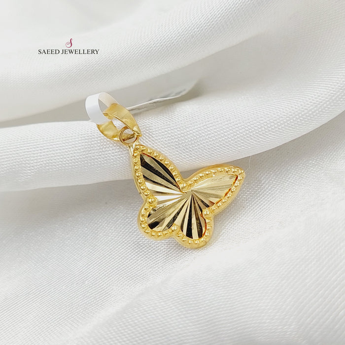18K تعليقة فراشة-مجوهرات الشيخ سعيد-Saeed Jewelry