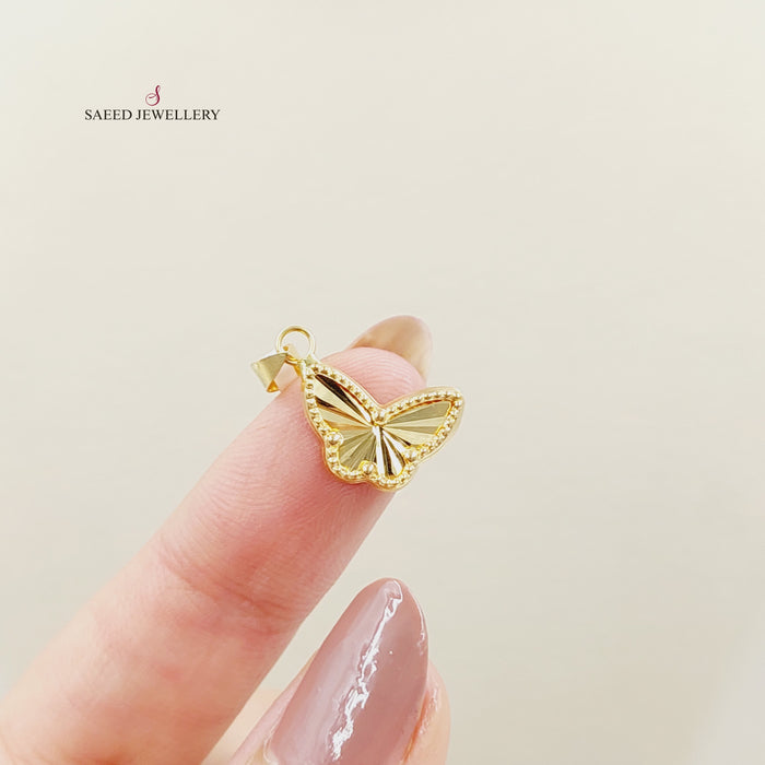 18K تعليقة فراشة-مجوهرات الشيخ سعيد-Saeed Jewelry